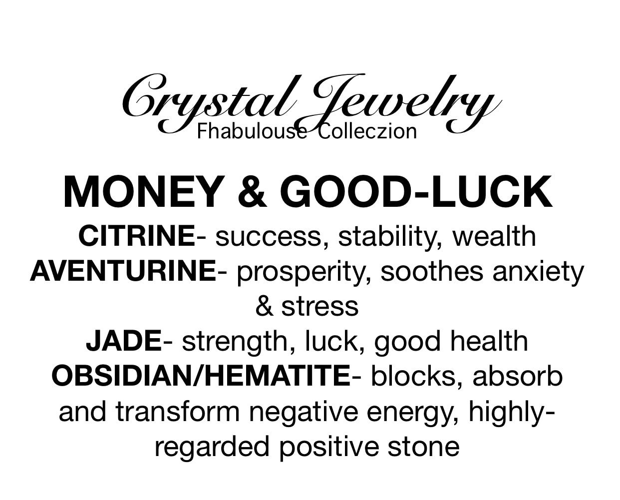 CRYSTAL MEANINGS